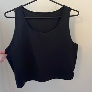 Crop workout tank